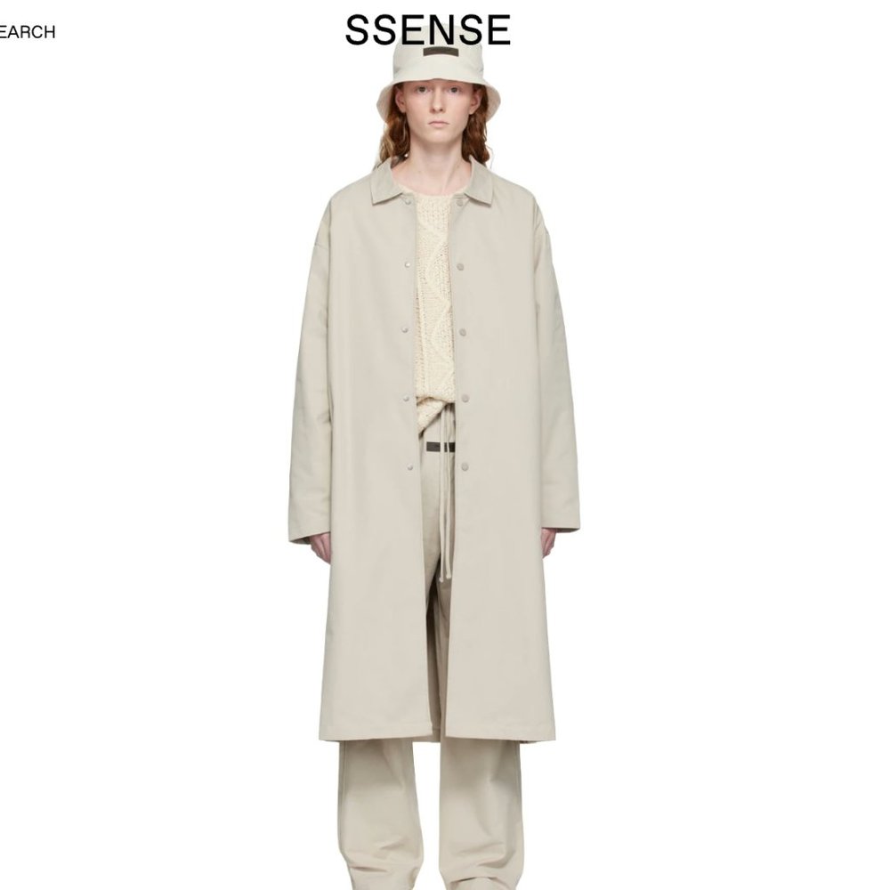 Essentials Fear of God Gray Long Coat